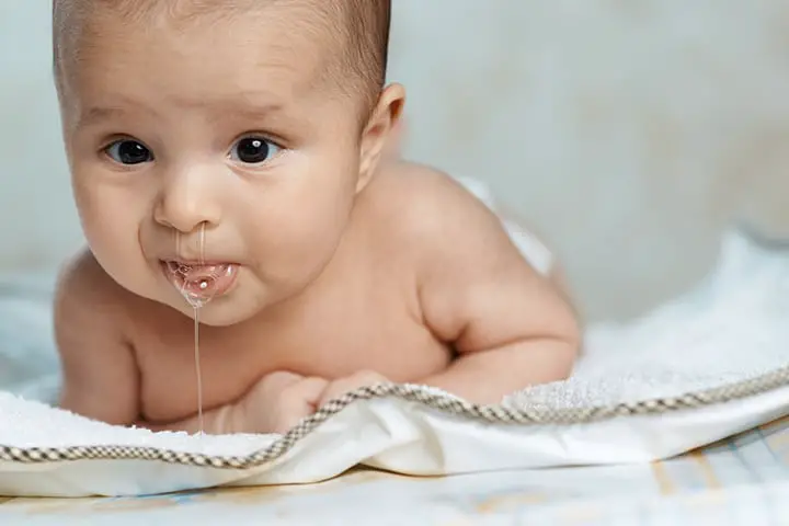 Infant spit up through nose